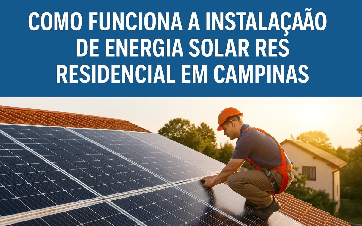 Como Funciona a Instalação de Energia Solar Residencial em Campinas