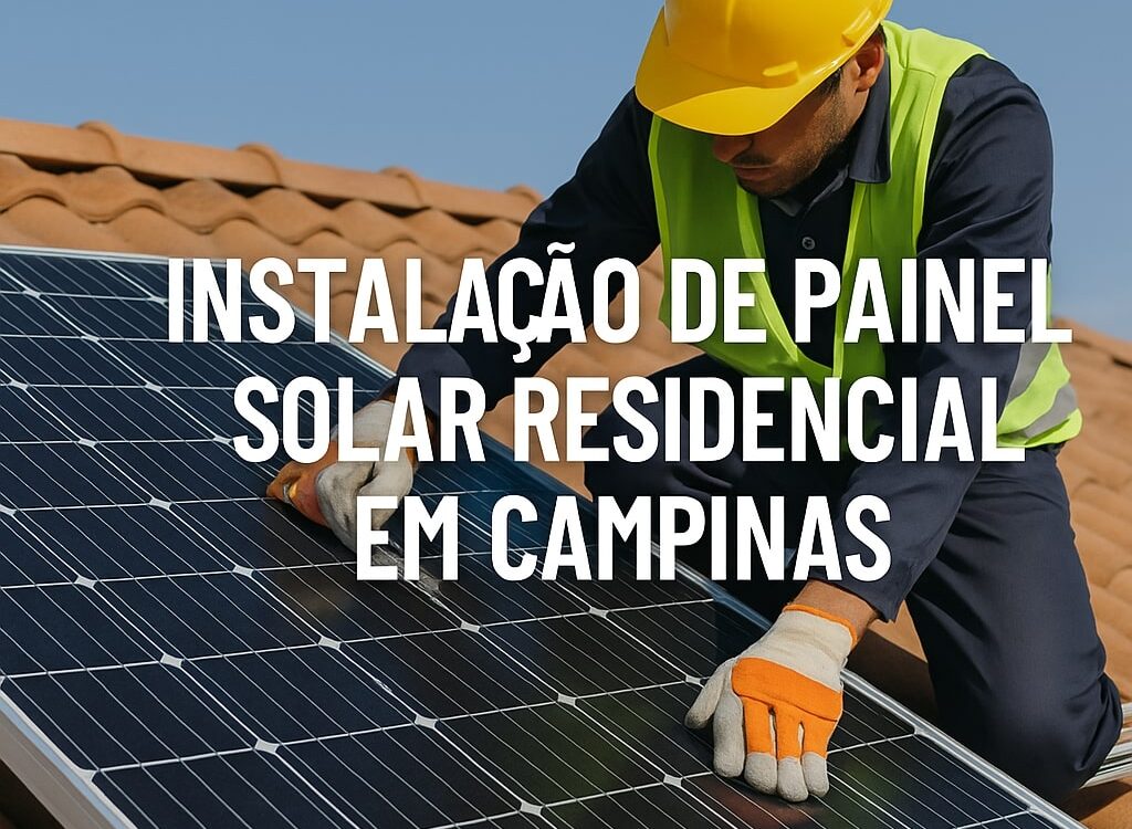 Instalação de Painel Solar Residencial Campinas