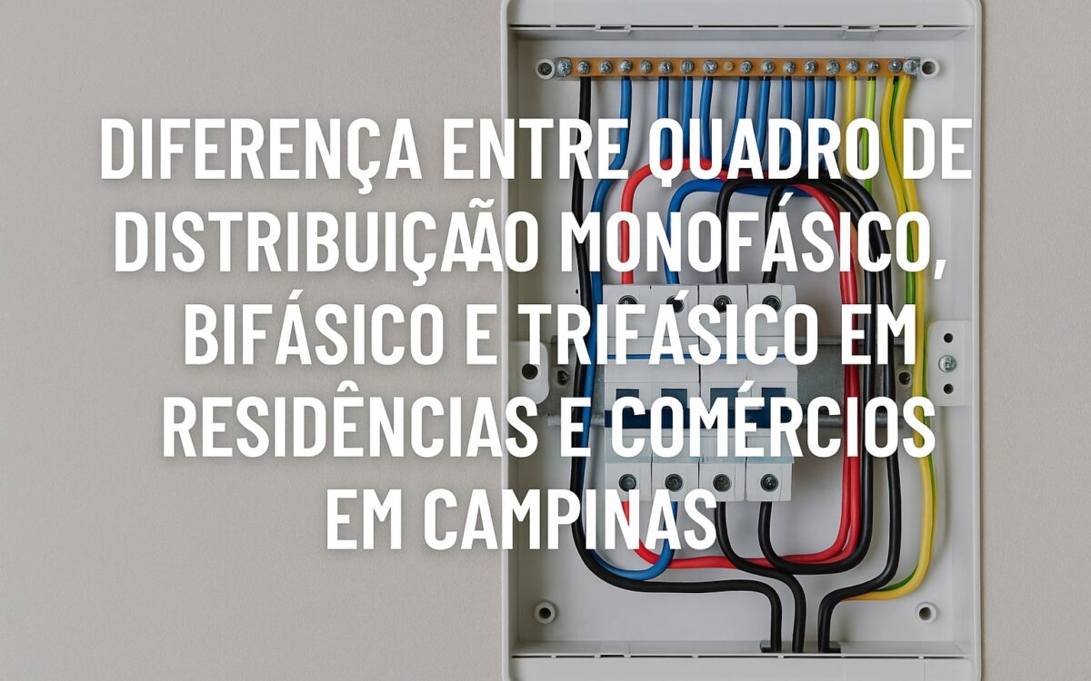 diferença entre quadros elétricos residenciais em Campinas