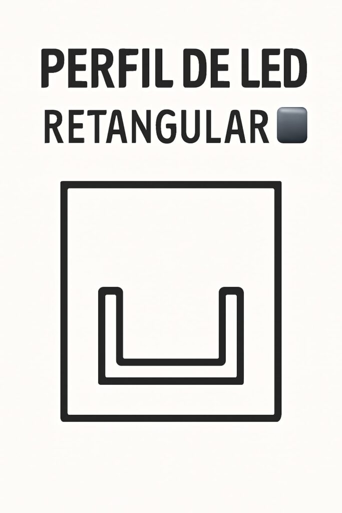 Perfil de LED Retangular