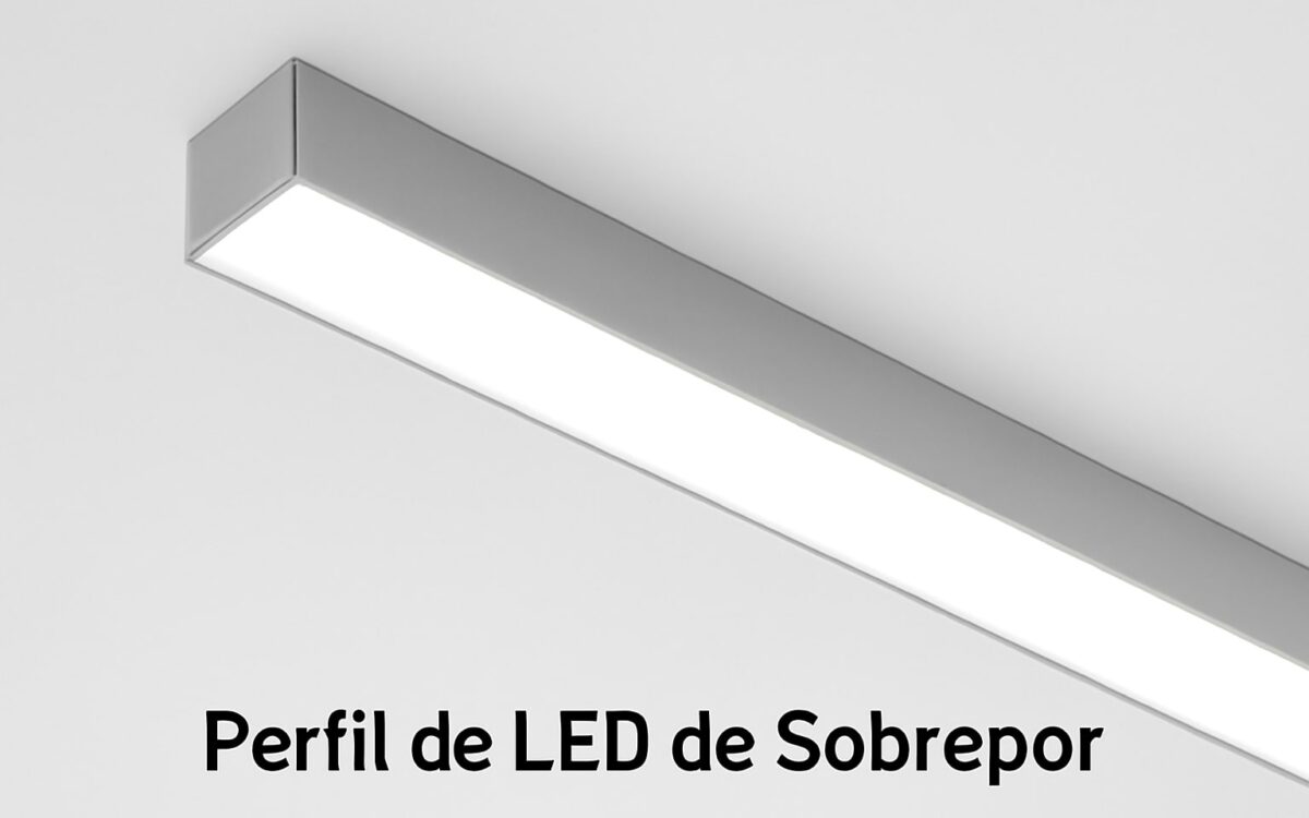 perfil de led de sobrepor